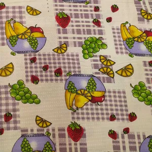 پارچه آشپزخانه نساجی بروجرد مدل سبد میوه