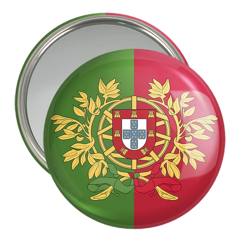 آینه جیبی خندالو مدل پرچم پرتغال  کد 20548