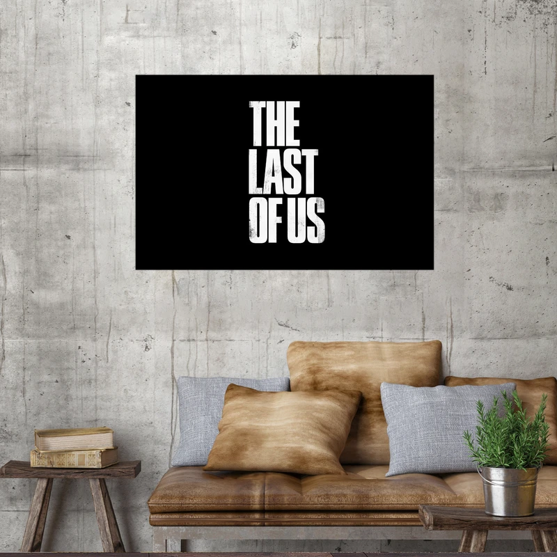 تابلو بکلیت طرح بازی THE LAST OF US مدل DY1167 فریم مشکی