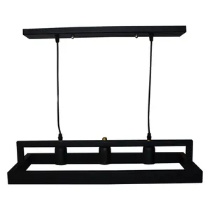 لوستر آویز سه شعله مدل Thick Iron کد 303