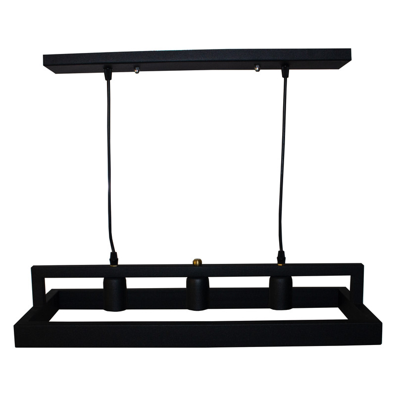 لوستر آویز سه شعله مدل Thick Iron کد 303