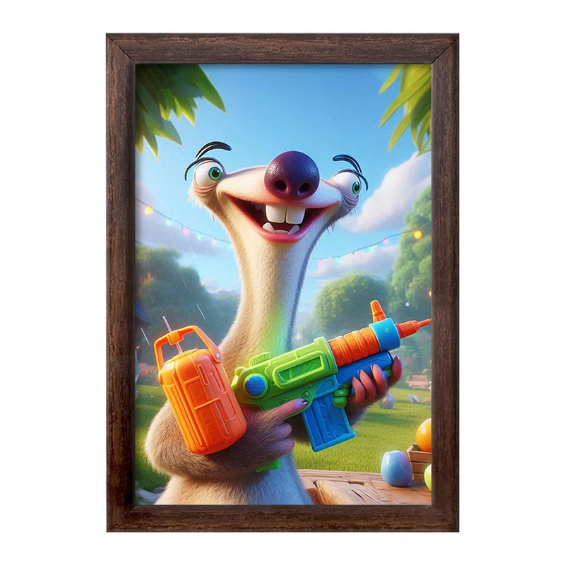 تابلو خندالو طرح سید عصر یخبندان کد F2775