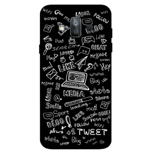 Megafone Social Media 1898 Cover For Samsung Galaxy J7 Duo / J720