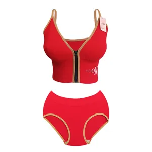 ست شورت و نیم تنه زنانه مدل R-022-ZIP