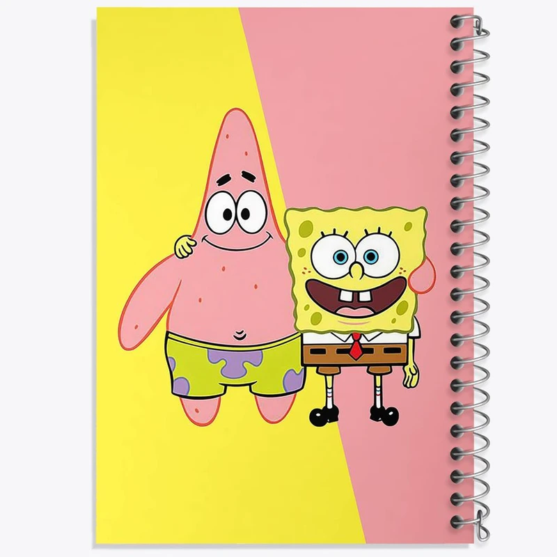 دفتر نقاشی 50 برگ خندالو مدل باب اسفنجی و پاتریک کد 1318