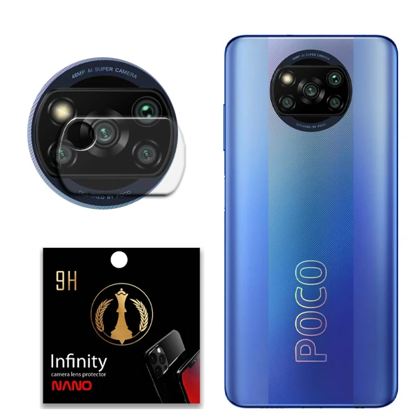 محافظ لنز دوربین اینفینیتی مدل Pro Max مناسب برای گوشی موبایل شیائومی Poco X3 Pro