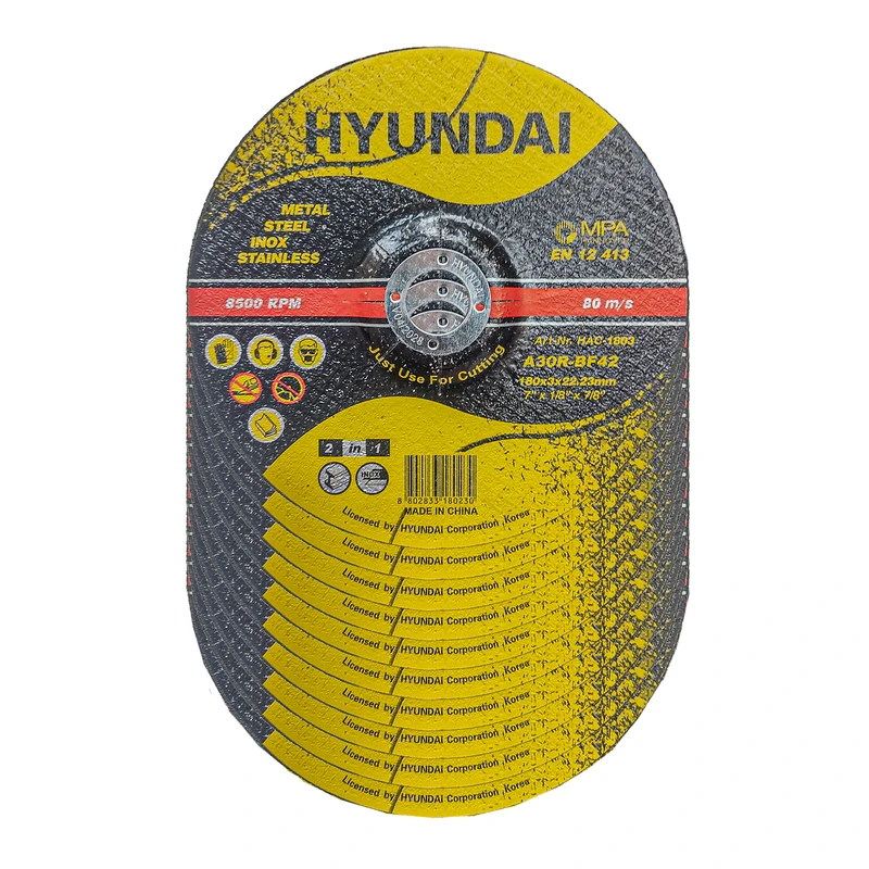 صفحه برش آهن هیوندای مدل A30R-BF42 سایز 180 میلی‌متر مجموعه 10 عددی