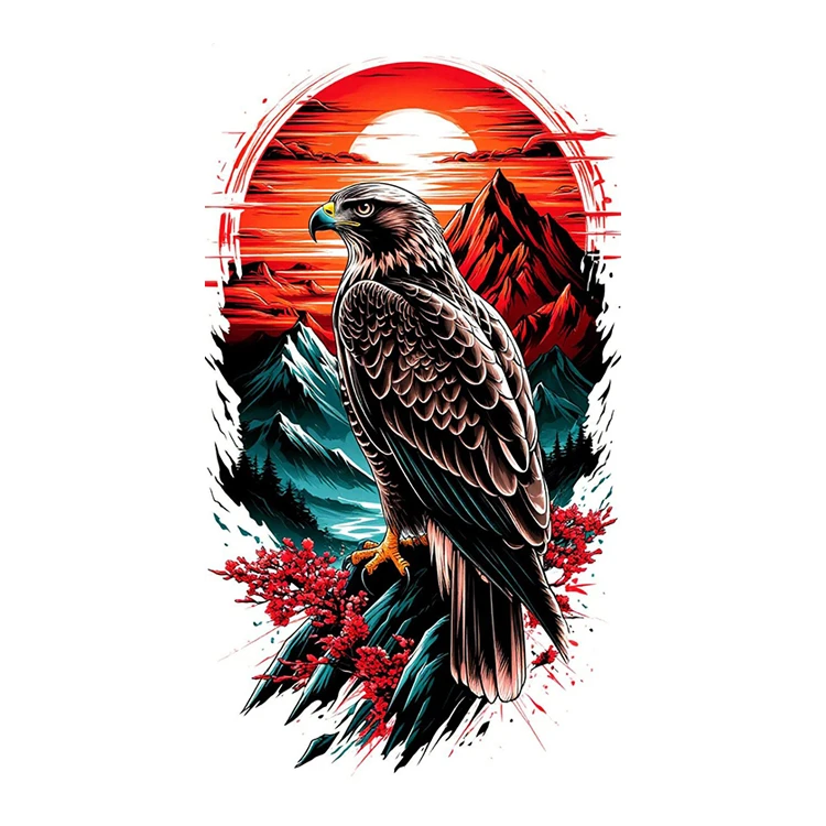 استیکر پارچه و لباس پاد آفرین مدل عقاب کد 4464