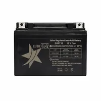 باتری موتورسیکلت 12 ولت 7 آمپر یوروتک مدل EUR7.212