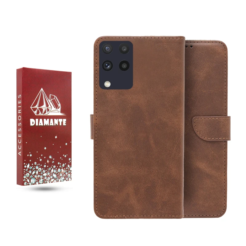 کیف کلاسوری دیامانته مدل چرم مناسب برای گوشی موبایل سامسونگ Galaxy M53