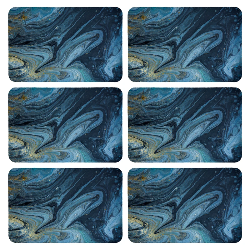 زیربشقابی طرح آبرنگی کد 9186 بسته 6 عددی 