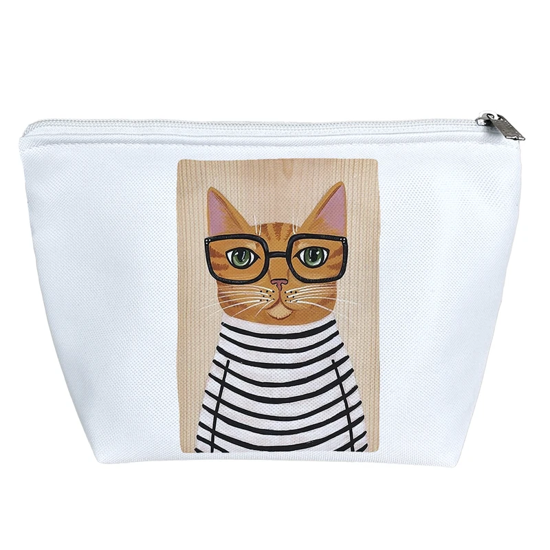 کیف لوازم آرایش دخترانه خندالو مدل گربه کد 452