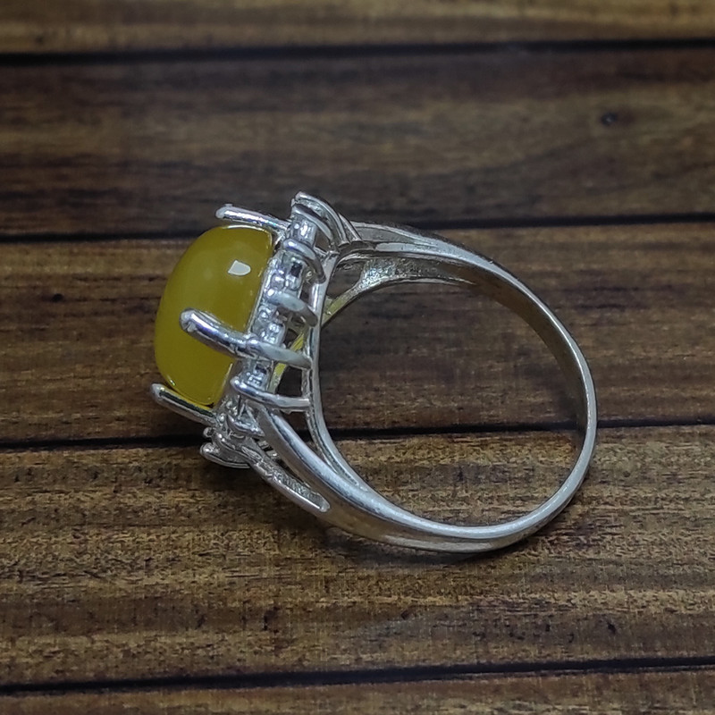 انگشتر نقره زنانه سلین کالا مدل شرف الشمس طبیعی کد Mps-1