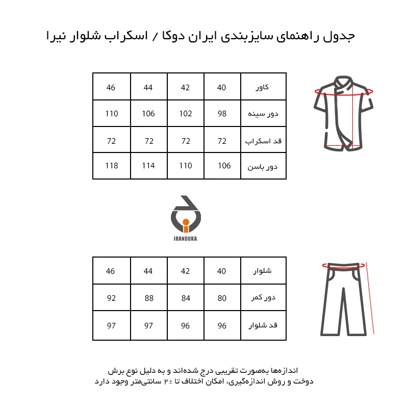 عکس شماره 3 : اسکراب و شلوار پزشکی ایران دوکا مدل نیرا
