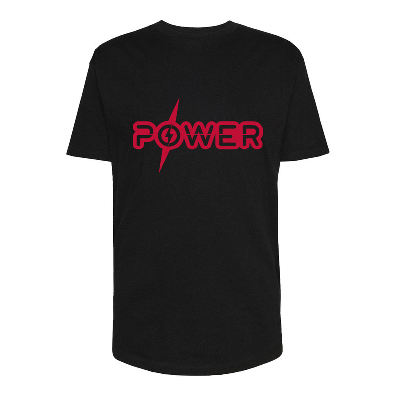 تی شرت لانگ مردانه مدل POWER کد Sh179 رنگ مشکی