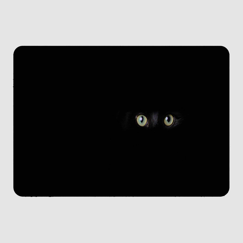 استیکر لپ تاپ طرح cat black muzzle کد N-83 مناسب برای لپ تاپ 15.6 اینچ