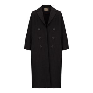 مانتو زنانه السانا مدل گلبانو کد 215601 رنگ مشکی