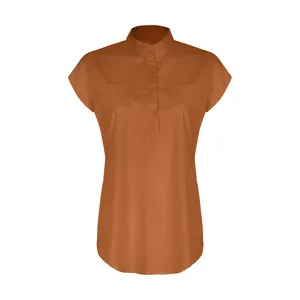 بلوز زنانه آیبکس مدل 001214 رنگ آجری 