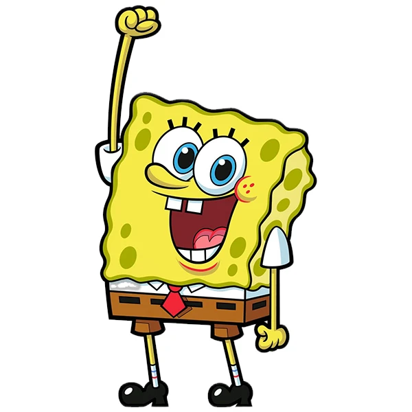 استیکر پارچه و لباس پاد آفرین طرح باب اسفنجی کد 5381