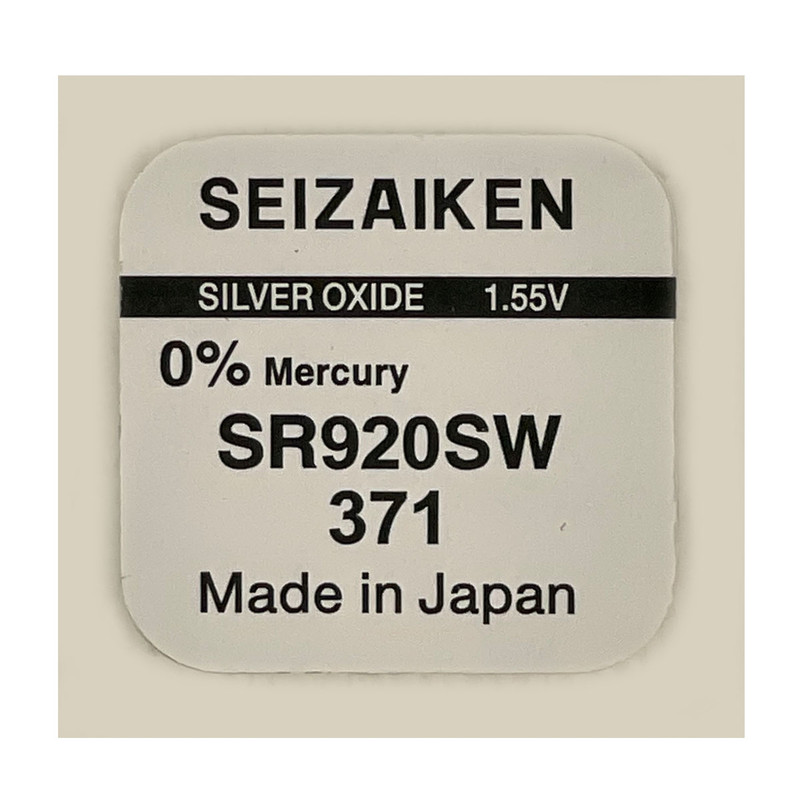 باتری ساعت سيزاكن مدل SR920SW-371 طرح SILVER OXIDE بسته یک عددی