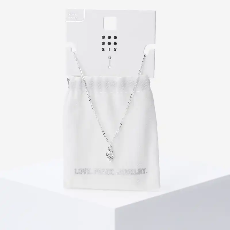 گردنبند زنانه سیکس مدل Tiny leaf