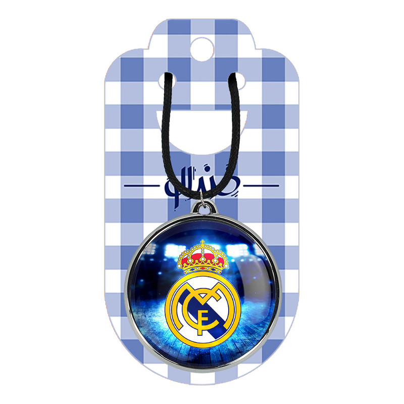 گردنبند خندالو مدل باشگاه رئال مادرید Real Madrid کد 2635626361
