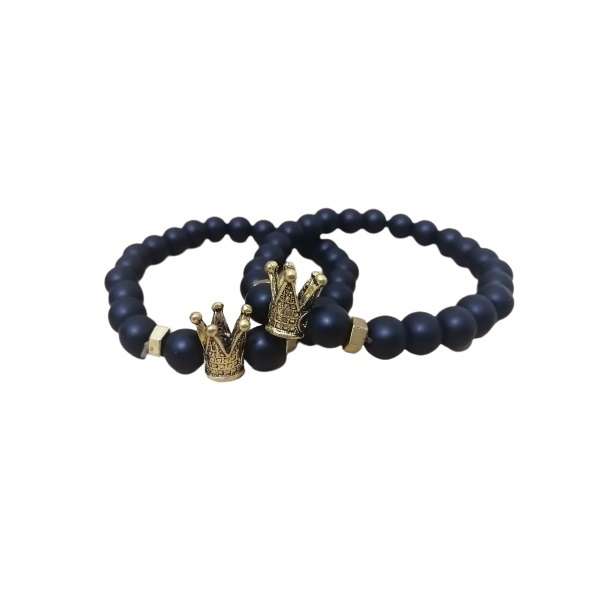 دستبند مدل کینگ 01 مجموعه 2 عددی دستبند مدل کینگ 01 مجموعه 2 عددی