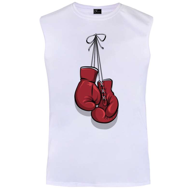 تاپ مردانه مدل بوکس کد B16 رنگ سفید