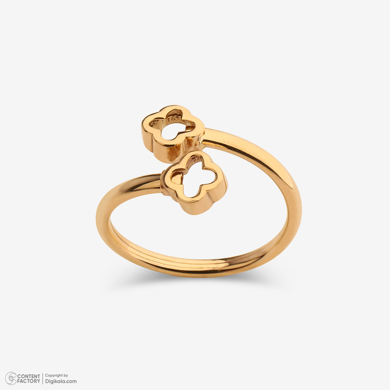 انگشتر طلا 18 عیار زنانه با طرح ونکلیف آرپلز میو گلد مدل DG-R123 سایز 56