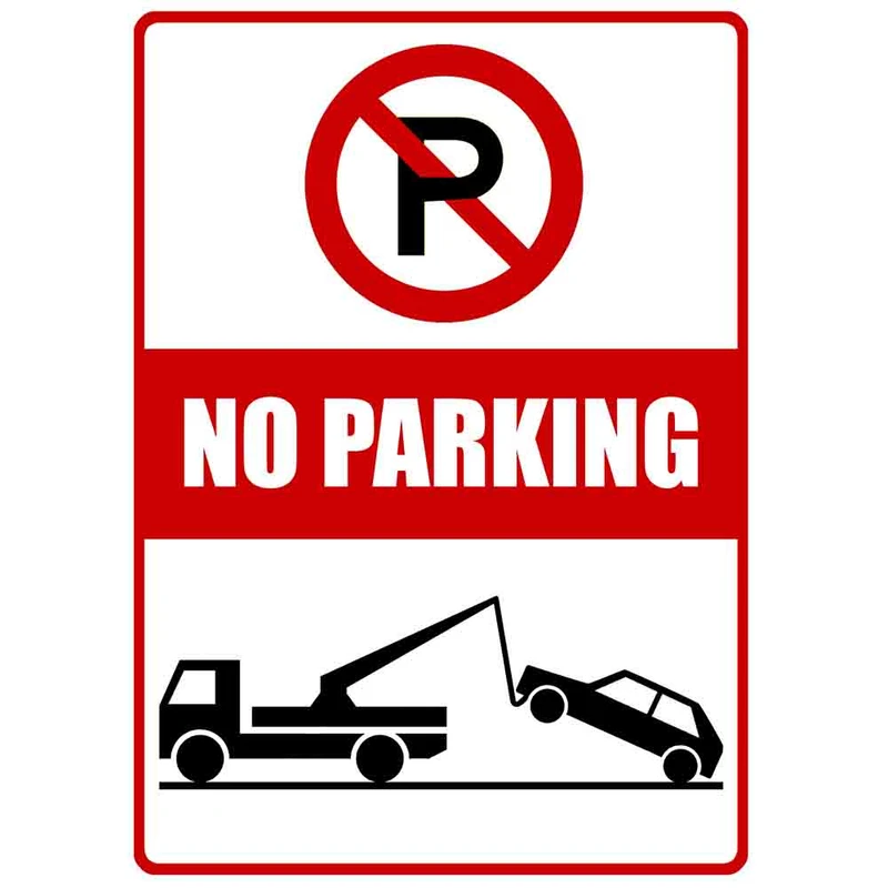 تابلو هشدار  مدل  پارک ممنوع کد 007