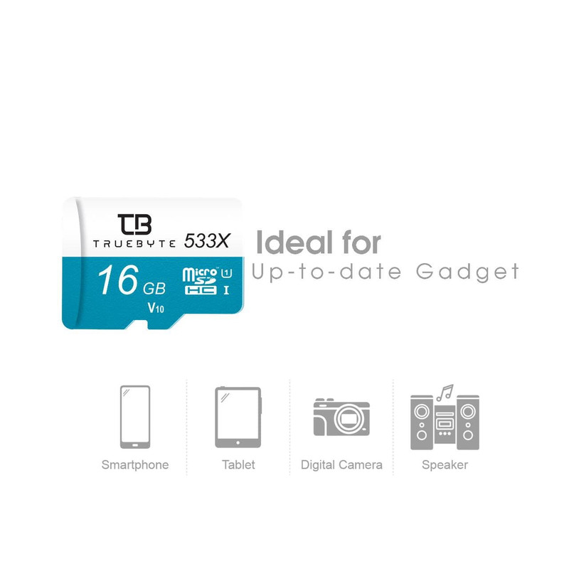 کارت حافظه microSD HC تروبایت مدل 533X V30 کلاس 10 استاندارد UHS-I U1 ظرفیت 16 گیگابایت