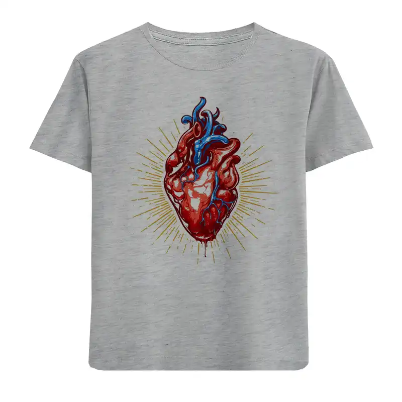 تی شرت آستین کوتاه پسرانه مدل قلب N81