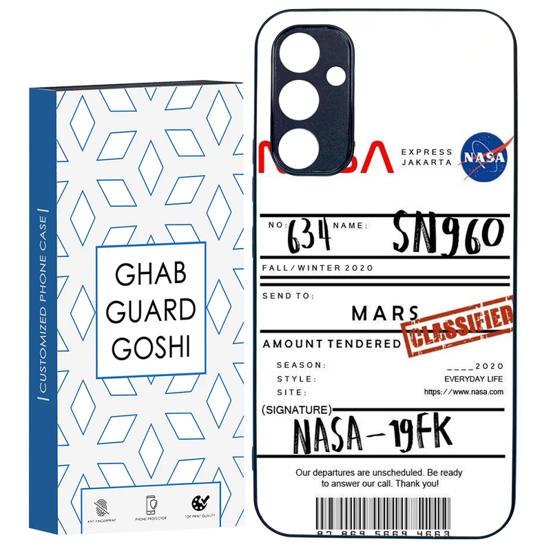 کاور قاب گارد گوشی طرح ناسا کد TPU-192 مناسب برای گوشی موبایل سامسونگ Galaxy A34