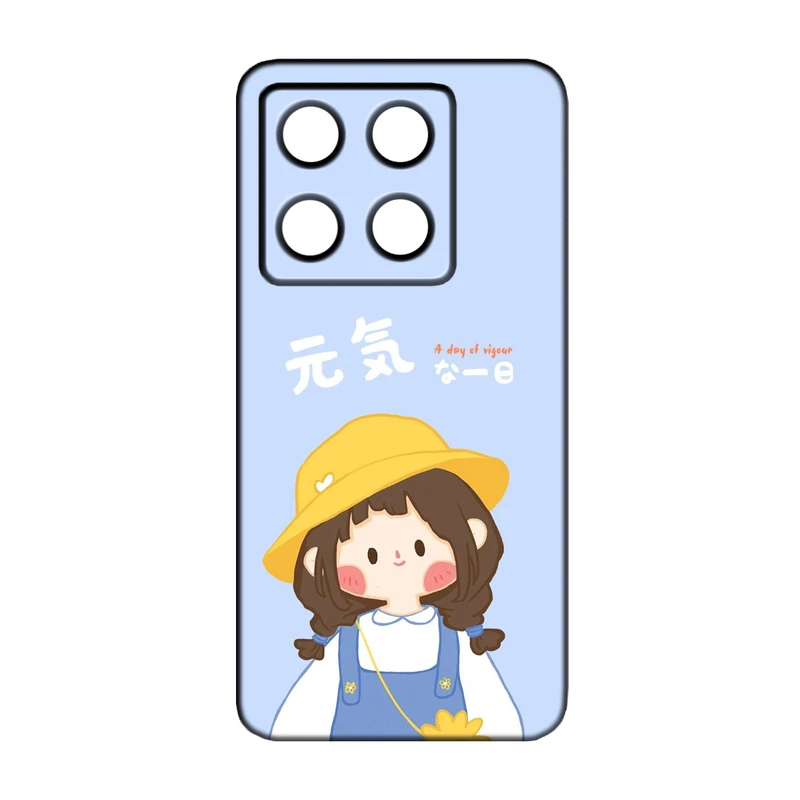 کاور طرح دخترانه کد 195 مناسب برای گوشی موبایل شیائومی 14T