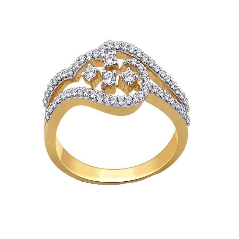 انگشتر طلا 18 عیار زنانه قیراط کد GH6208