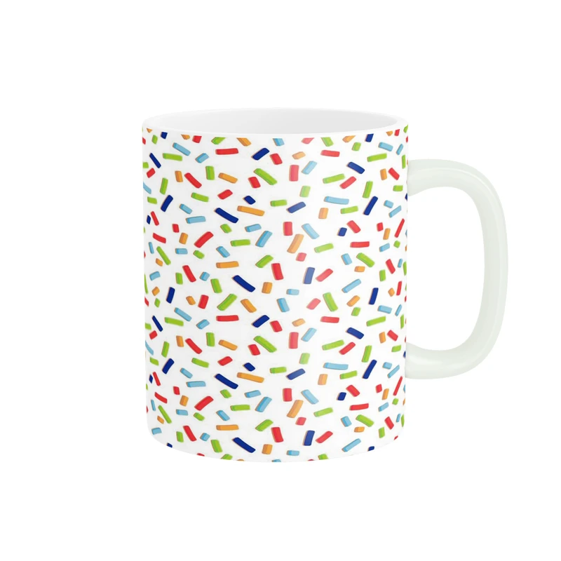 ماگ پاد آفرین مدل خطوط رنگی کد DKC1063