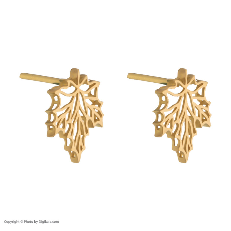 نیم ست طلا 18 عیار زنانه مایا ماهک مدل MS0667 طرح برگ پاییزی