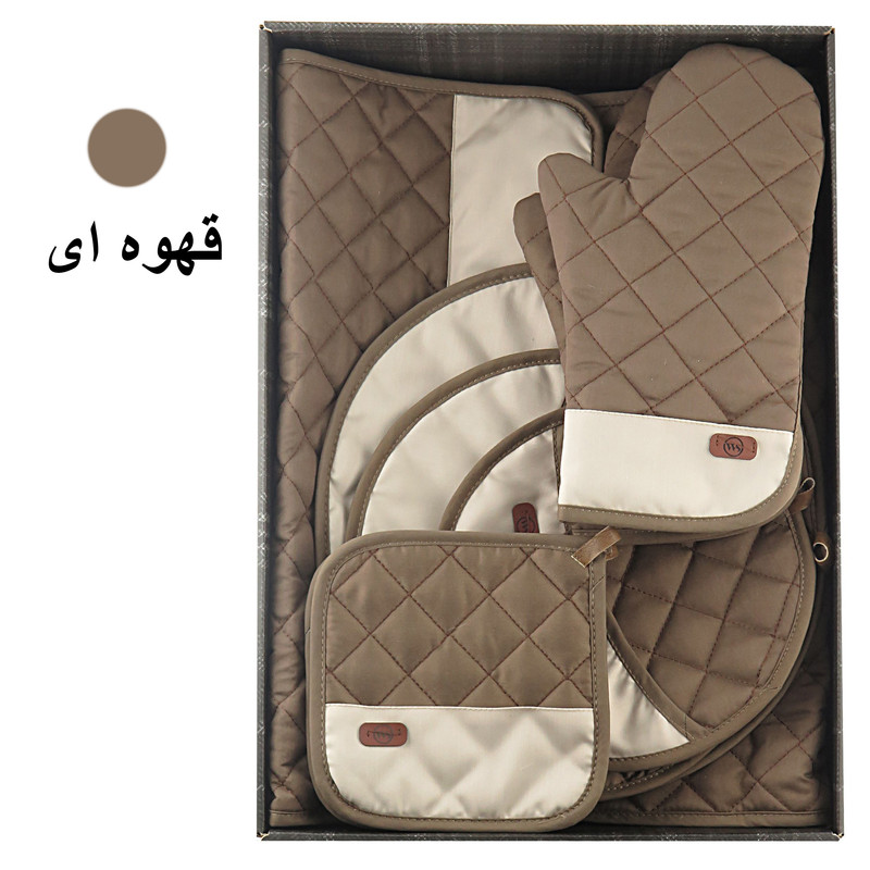 ست لوازم پارچه ای آشپزخانه 12 پارچه دبلیو اس مدل سرآشپز