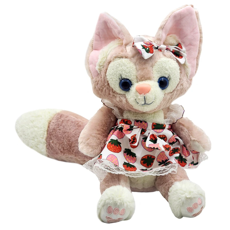 عروسک ناب سل مدل پولیشی روباه طرح توت فرنگی ارتفاع 50 سانتی متر