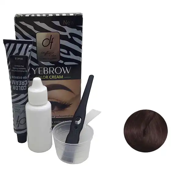 رنگ ابرو دیفرنت کالر شماره 6.1 حجم 20 میلی لیتر رنگ بلوند خاکستری تیره