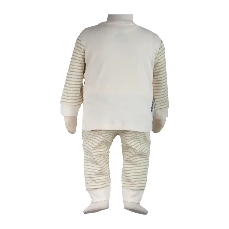 ست 3 تکه لباس نوزادی آدمک مدل لمه کد 32200