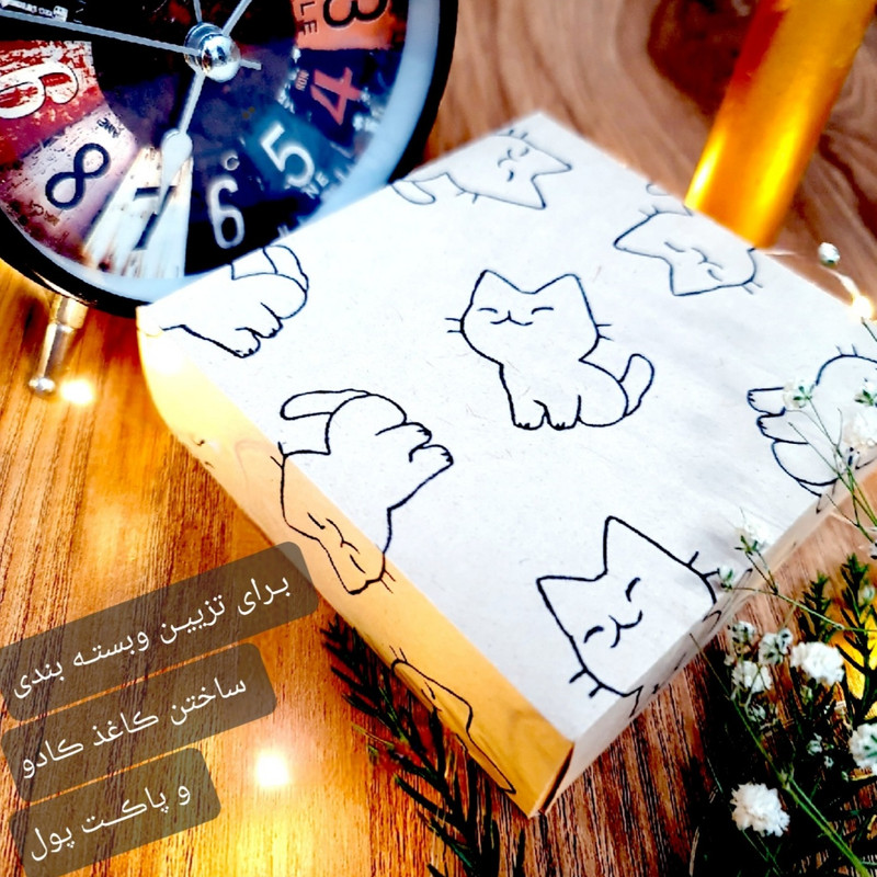 مهر لینو طرح گربه ملوس کد 1019 مهر لینو طرح گربه ملوس کد 1019