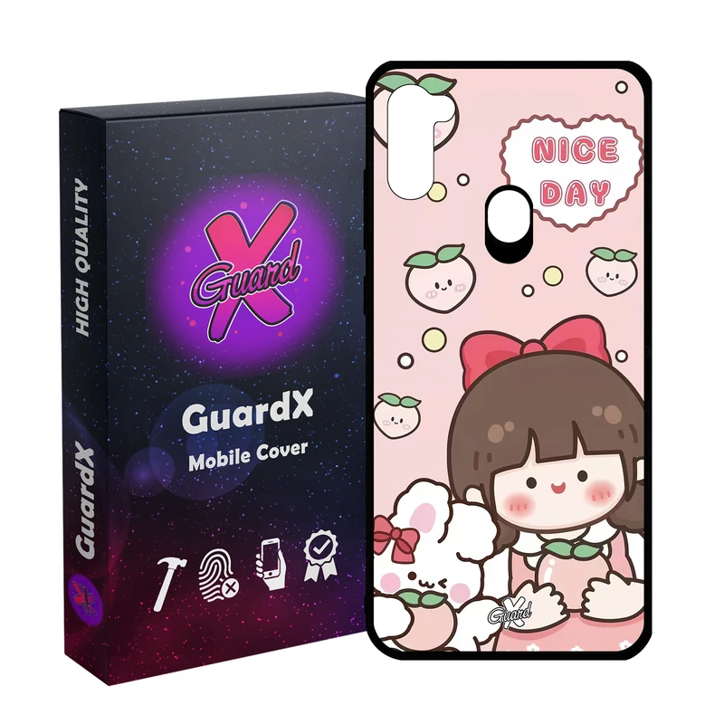 کاور گارد ایکس طرح دختر مدل Glass10522 مناسب برای گوشی موبایل سامسونگ Galaxy A11/M11