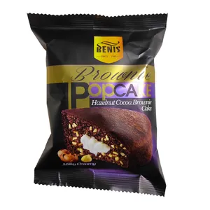 کاپ کیک براونی با کرم شیری و فندق بنیس - 80 گرم بسته 12 عددی