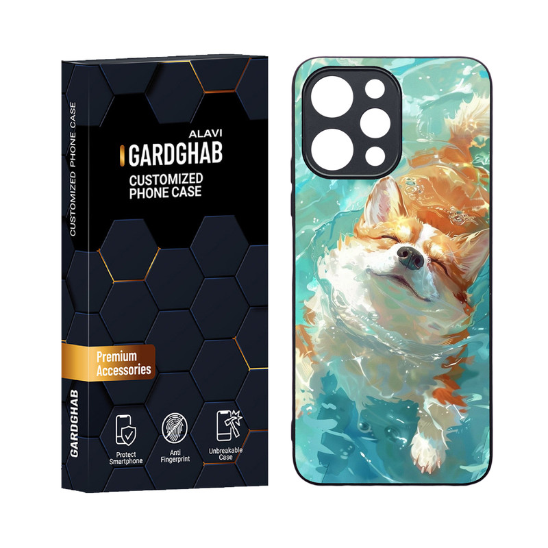 کاور گارد قاب علوی مدل دورژله ای حیوانات مناسب برای گوشی موبایل شیائومی Poco M6 pro 5G