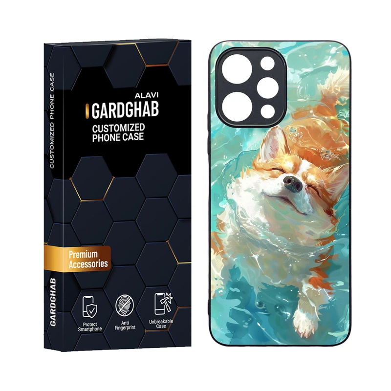 کاور گارد قاب علوی مدل دورژله ای حیوانات مناسب برای گوشی موبایل شیائومی Redmi 12 4G / 12 5G