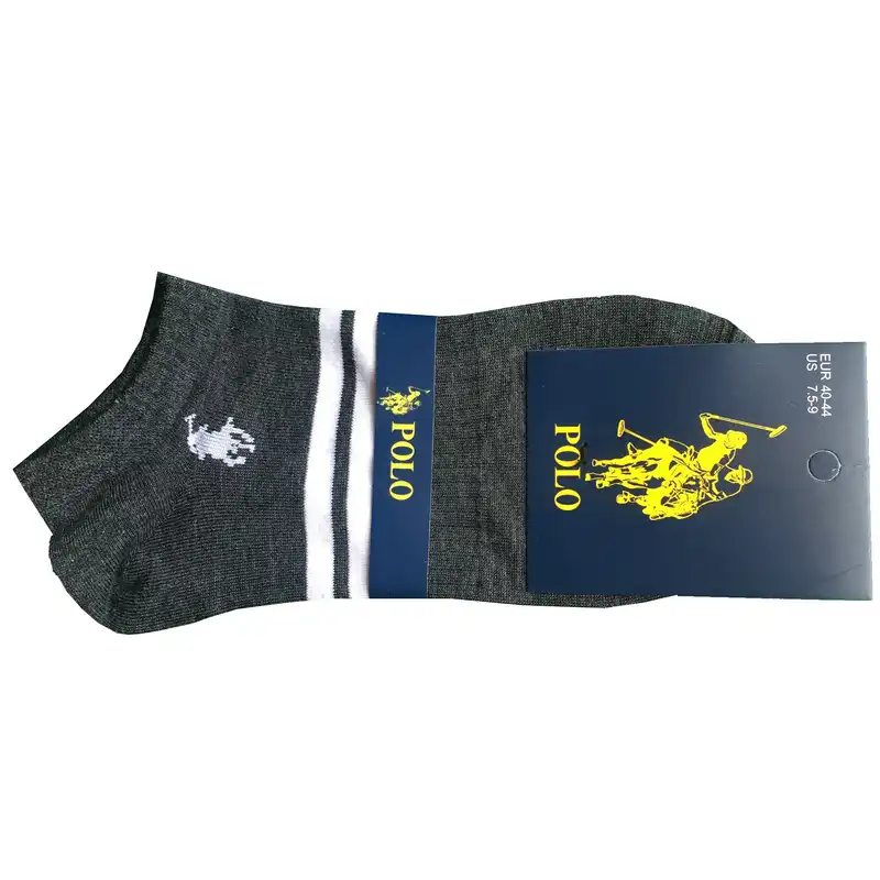 جوراب ورزشی مردانه مدل مچی کد PL-DU6753 رنگ طوسی