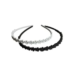 تل مو دخترانه مدل گل برجسته کد bt بسته 2 عددی