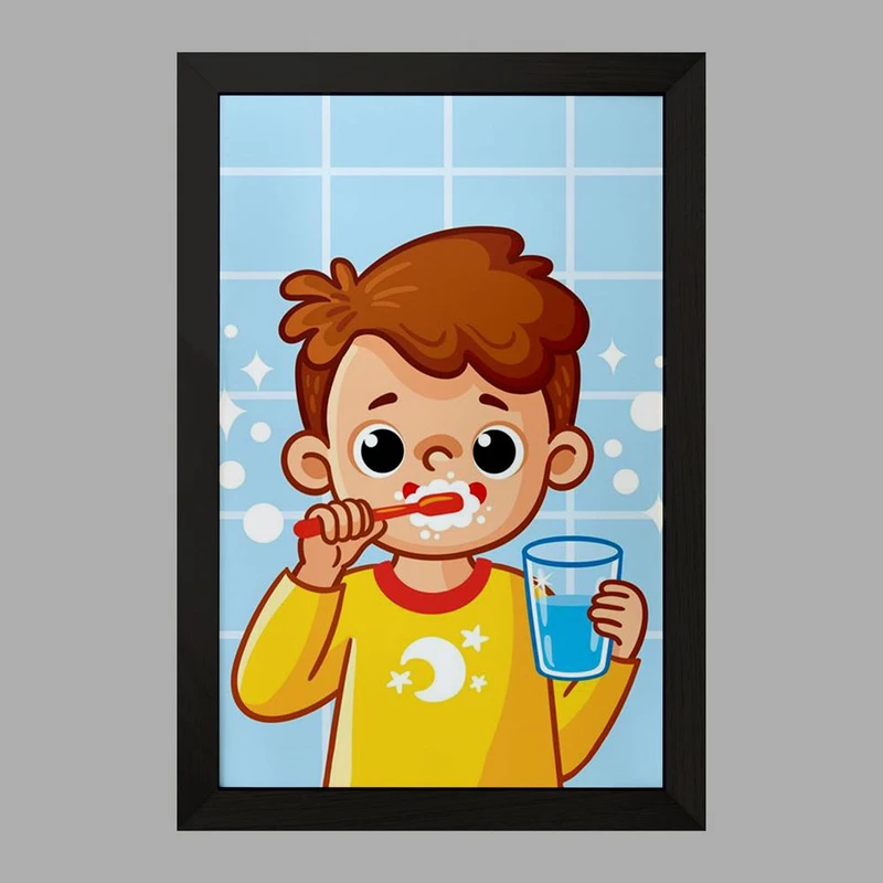 تابلو خندالو مدل دندان و دندانپزشکی کودکانه کد 27773