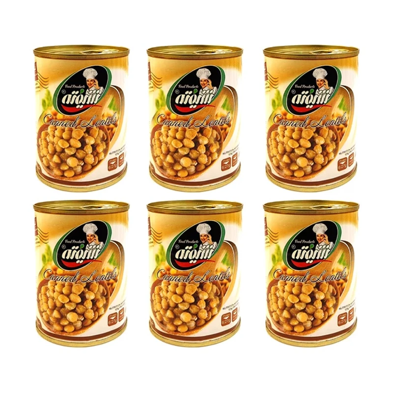  کنسرو عدسی شیفته - 370 گرم بسته 6 عددی